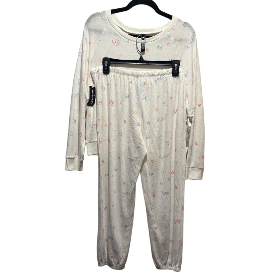 Conjunto Lounge Honeydew Star Seeker Marfim Doodles Novo com etiquetas Tamanho Grande - Imagem 2 de 4