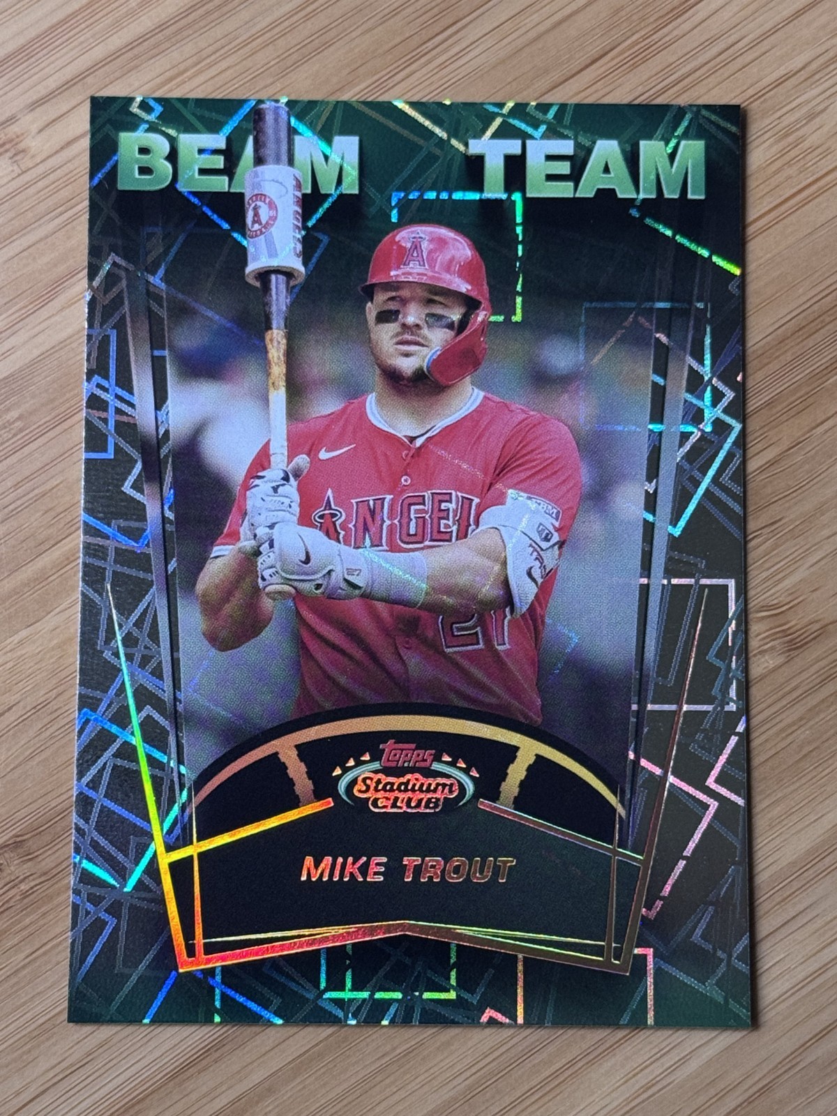 Mike Trout 2025 Topps Stadium Club - Beam Team Los Angeles Angels #BT-14