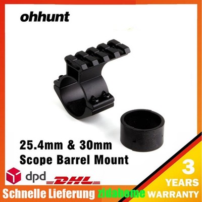 25.4 & 30mm Zielfernrohr Halterungsringadapter mit 20mm Weaver Picatinny Schiene