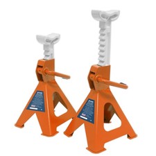 Sealey Axle Stands 2tonne Capacity per Stand Ratchet Type  Orange Pair VS2002OR