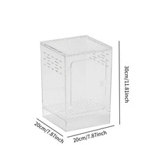 Portable Acrylic Reptile Breeding Box Breathable Enclosure Snake Mantis