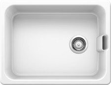 Blanco BELFAST 60 Ceramic Crystal White Gloss Belfast Kitchen Sink - 518497