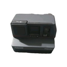 Polaroid Impulse Black Built-In-Flash Instant Film Camera With Strap UNTESTED