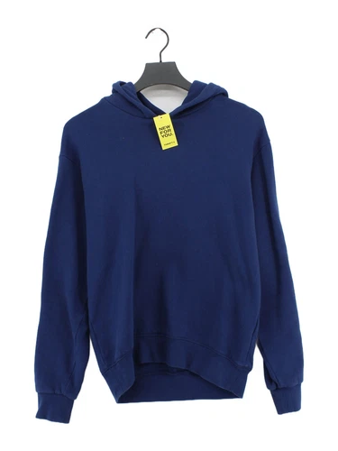 Dsquared2 Felpa con Cappuccio Uomo S Blu Grafica Elastan con Pullover Cotone