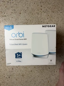 NETGEAR Orbi AX4200 802.11Ac comprend le routeur 2-Points Mesh WiFi Systèmes- Blancs