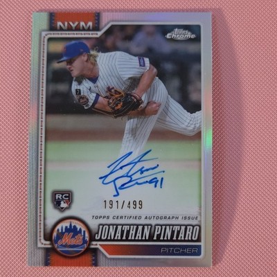 2026 Topps Chrome - Jonathan Pintaro RC Chrome Refractor On Card Autograph /499