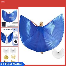 Belly Dance Isis Wings with Sticks Adult Costume Angel Wings Navy Blue