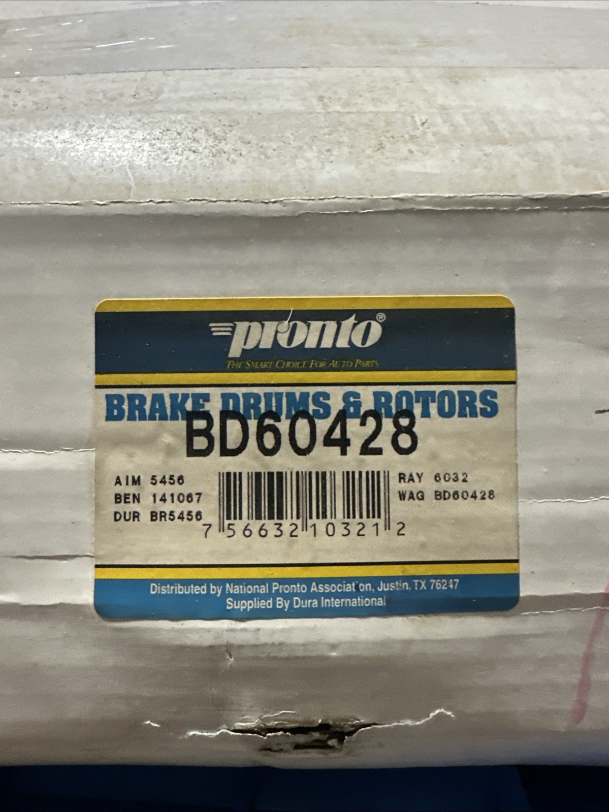 Pronto BD60428/6032R Disc Brake Rotor and Hub Assembly for YH3011 YH141067.