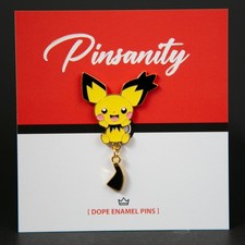 Pichu Hanging Tail Pin - Fast Shipping from USA - Brooch - Pokemon