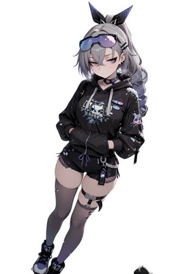 Silver Wolf Honkai Star Rail Vinyl Car Decal Sticker 7'' Weatherproof