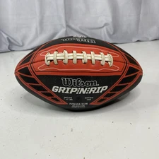 Wilson NFL Grip N Rip Junior Size Football Red & Black Inflate 7-9 Lbs.