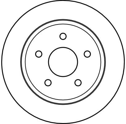 Disque de frein TRW DF4178 arrière pour berline et break familiale