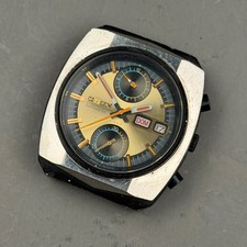Vintage Citizen 67-9071 Automatic Chronograph for parts PVD / steel case