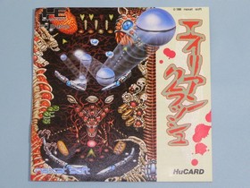 Alien Crash W/Case Manual PC Engine Hu Card Retro Rare Used Game Good NTSC-J JP
