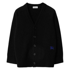 Burberry Kids EKD Embroidered Cable Cardigan