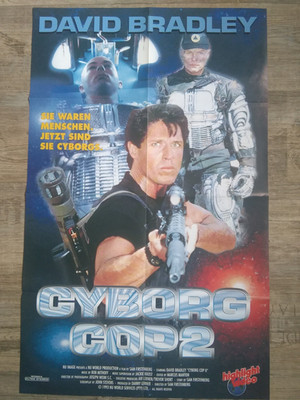 CYBORG COP 2 - Videoposter       52,6x83,2 cm      unbenutzt  gefaltet