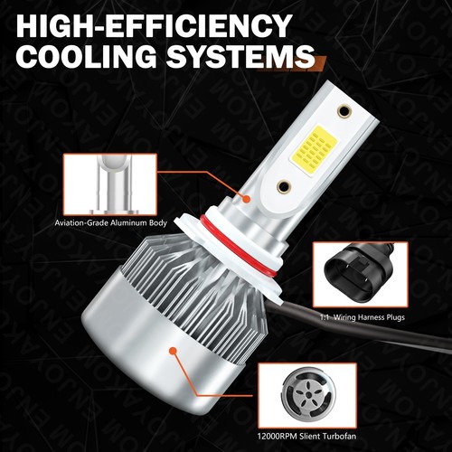 For Toyota 4Runner 2006-2009 LED Headlight Hi/Lo Beam+ Fog Light Bulb White 6x - Picture 2 of 11