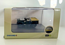 Oxford Diecast 1:76 Land Rover 80" Flat Back Green Box 76LAN180005