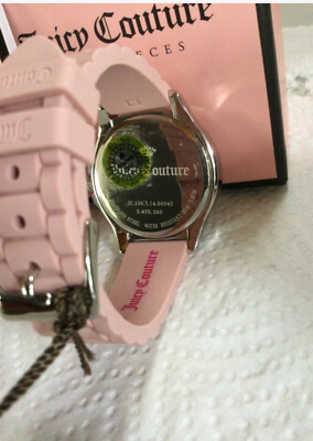 JUICY COUTURE GWEN PAVE CRYSTAL HEARTS FACE PINK SILICONE  display picture 2