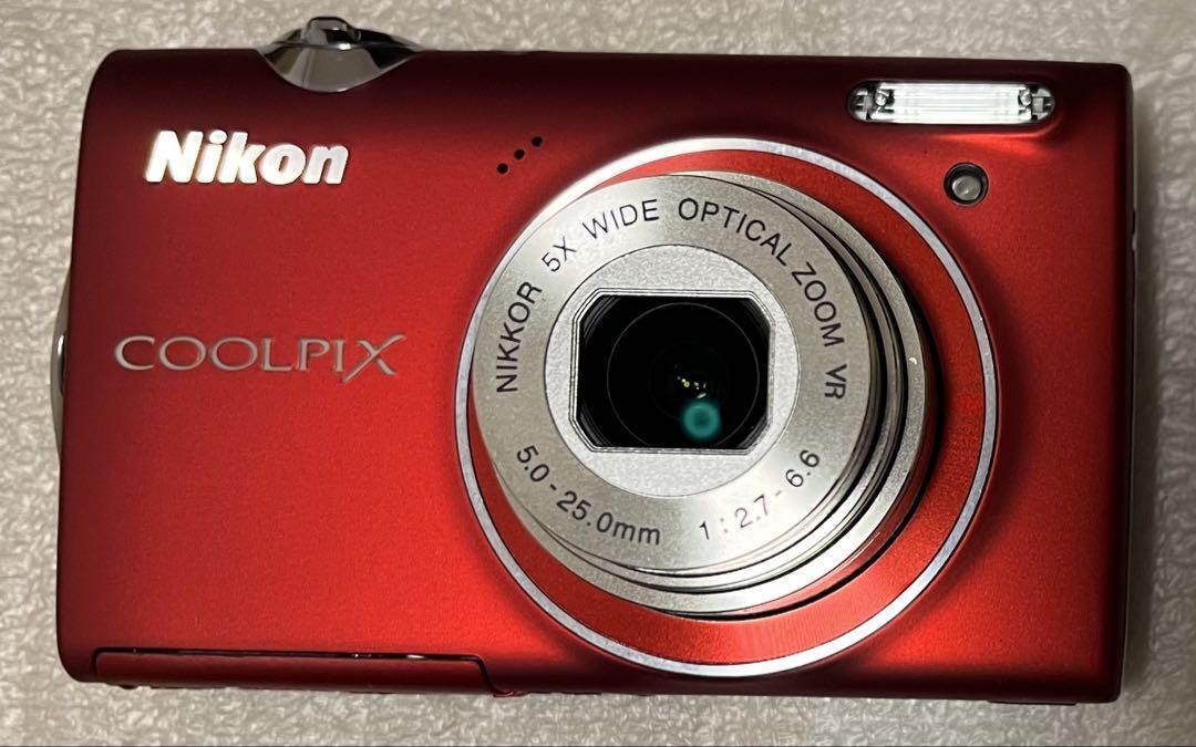 一部難あり品 Nikon COOLPIX S5100 Nikon COOLPIX S5100 Red Compact Digital Camera 12MP 5x Zoom