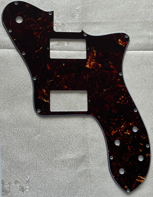 Custom For Squier Telecaster Deluxe PAF Guitar Pickguard Brown Tortoise