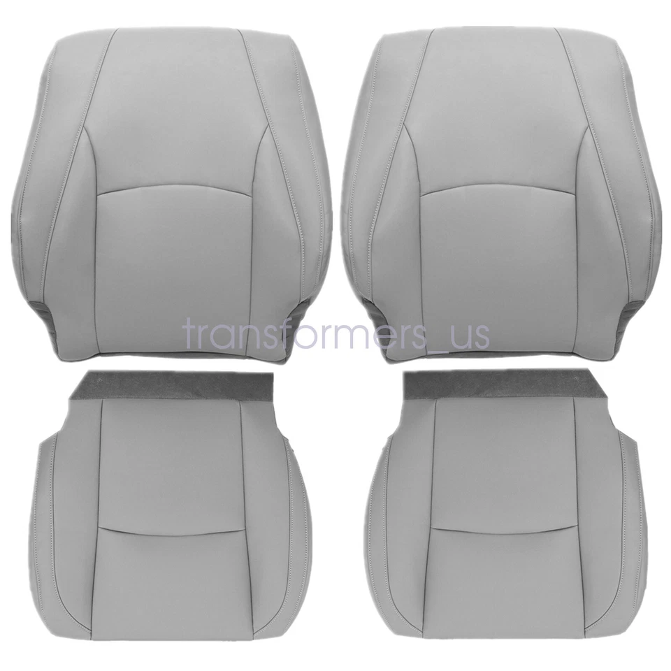Capa de assento de couro cinza para motorista/passageiro Lexus RX330 RX350 2004-2009 - Imagem 2 de 3