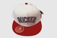 Stall & Dean Mens Rucker Street Basketball White/Silver/Red Hat Cap New 