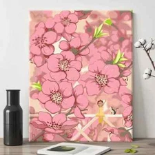 NEW Flower landscape healing high aesthetic stress relief oil painting