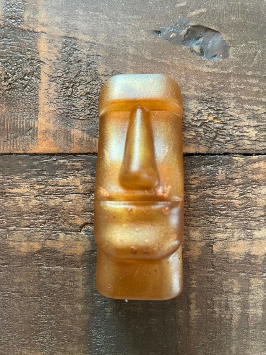  Moai Statue Easter Island Statue: Red Lip Resin Moai