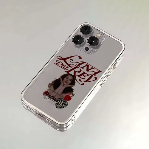 Lana Del Rey Aesthetic Phone Case – Soft Transparent Silicone Cover for iPhone - Photo 4 sur 5