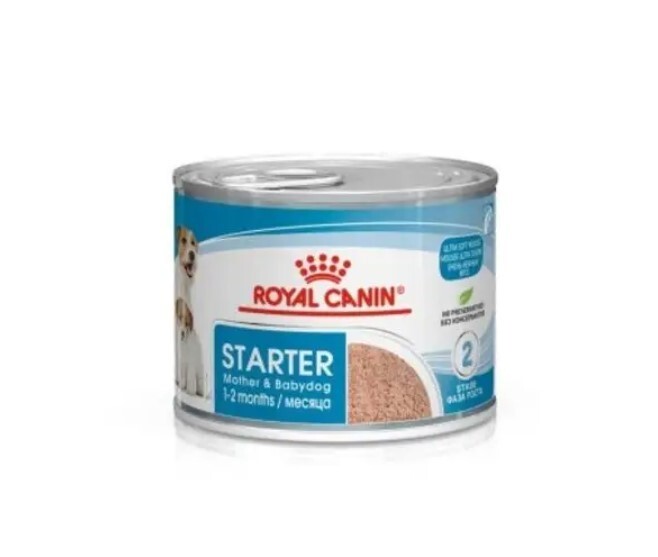 ROYAL CANIN Wet Dog Food Starter Mother & Babydog 12 x 195g Mousse Tins