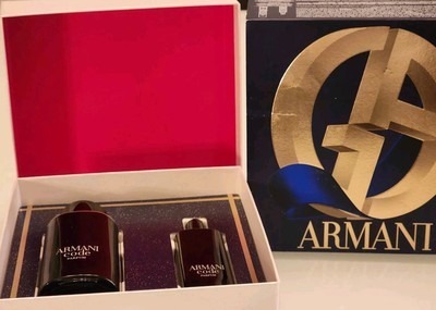 Armani Code Eau de Perfume Duo 2 Piece Gift Set Holiday BNiBox 2.5/.05 oz $245