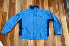 WOMENS COLUMBIA BUGABOO 80th ANNIVERSARY OMNITECH BLUE WATERPROOF JACKET SZ XL