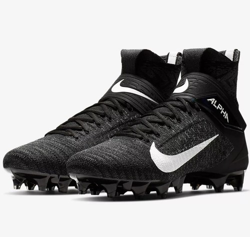 Nike Alpha Menace Elite 2 Men’s 12.5 Football Cleats Black/Dark Grey AO3374-001 - Picture 5 of 7