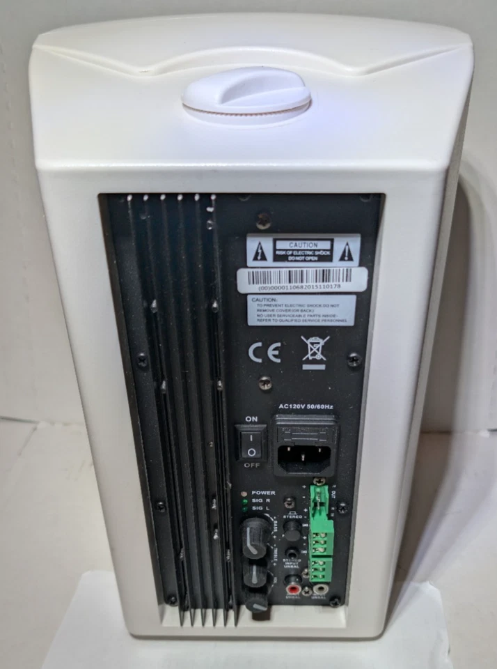 NICE BIG Monoprice Active Powered Speakers (pair) NEW In Box Complete MPA-25-WH - Image 3 of 4