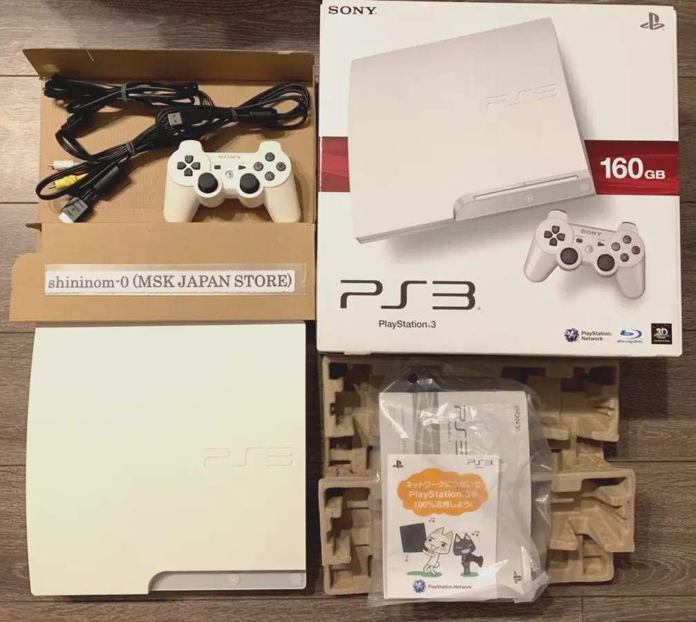 PS3 CECH-3000A Classic White 160GB LW Used Tested Boxed SONY PlayStation 3