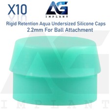 x10 Rigid Undersized Silicone Caps 2.2mm Ball Attachment Dental Overdenture