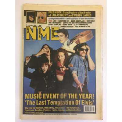 NEW MUSICAL EXPRESS NME MAGAZINE 24 FEBRUARY 1990 npbox0039 SPRINGSTEEN McCARTNE