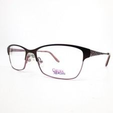 Chelsea morgan CM5005 BR/RO Eyeglasses Frames Black Pink Rectangle 52-16-135 mm