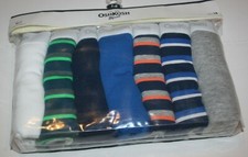 New OshKosh Boys 7 Pack Underwear Boys Briefs 2 4 6 12 Year Solid  Stripes Knit