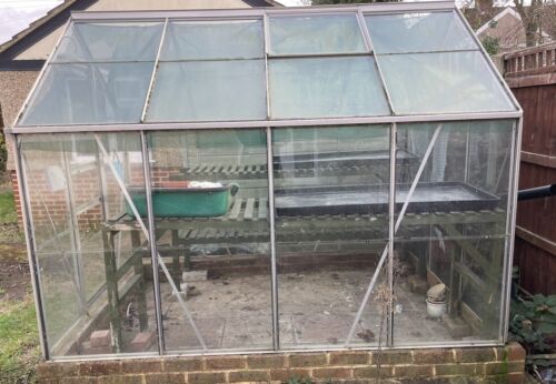 Aluminium greenhouse8ft By 6ft By 6ft Used