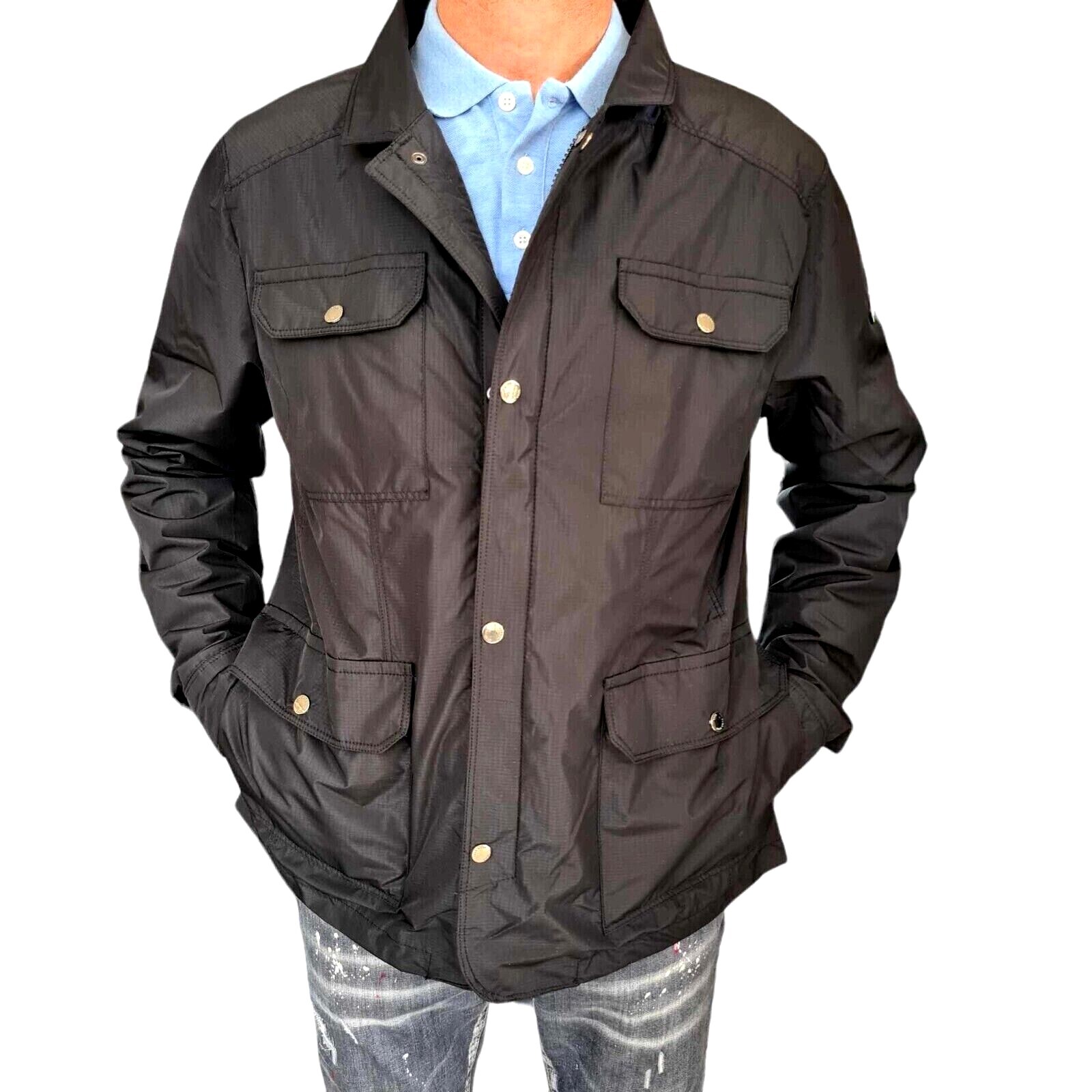 NEU HUGO BOSS HERREN JACKE Frühlingsjacke GR: M - 3XL * schwarz  