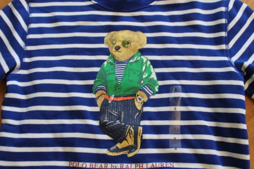 NWT BOYS RALPH LAUREN POLO SZ 8 SWEATSHIRT LOGO BEAR - Picture 2 of 3
