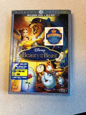 Disney Beauty And The Beast Diamond Edition 3 Disc Blu Ray Dvd Combo Pack New Ebay