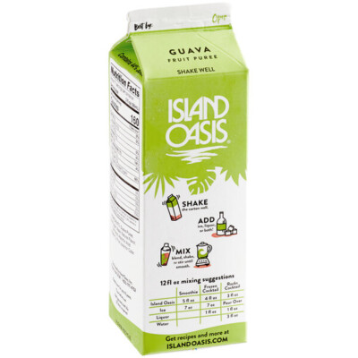 Island Oasis Guava Frozen Beverage Mix 32 fl. oz. - 12/Case