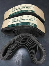 Lot of 29 3M 2-3/4” x 30” Sanding Belt 36 Grit Aluminum Oxide 2.75” Made in USA