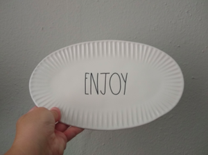 Rae-Dunn-Enjoy-Plate-Artisan-Collection-by-Magenta-Great-Condition