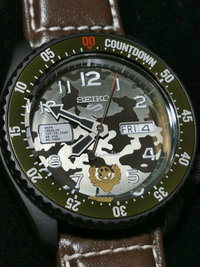 SEIKO 5 SPORTS STREET FIGHTER V LIMITED EDITION GUILE MODEL SBSA081 MADE IN  JAPAN JDM – japan-select