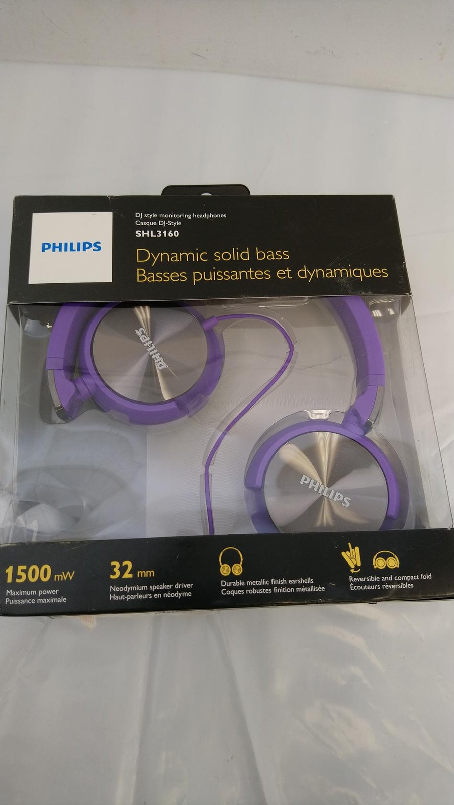 Philips SHL3160PP - Headphones - on-ear - wired - 3.5 mm jack -purple