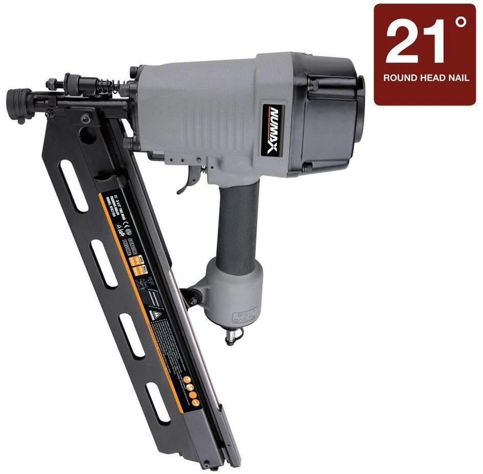NuMax Framing Nailer Air Nail Gun 21 Degree Pneumatic 3 1 2 in